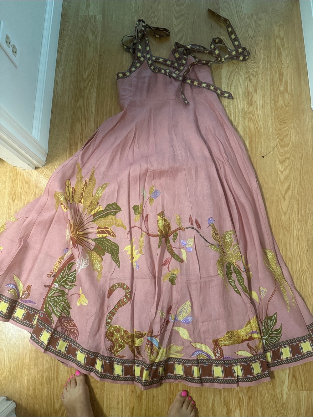 Alemais Zuri Dusty Rose Floral Border Maxi Dress last 3🔥🔥 - Picture 13 of 16